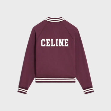 Teddy College Celine - Dark Prune/White