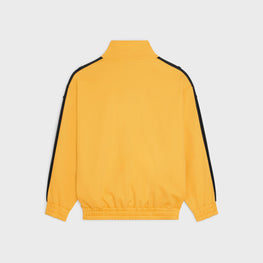 Men Zip-Up Sweat-Shirt With Snap Bands - Golden Yellow/Black