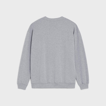 Sweat Loose Celine Cotton Fleece - Grey/ Black