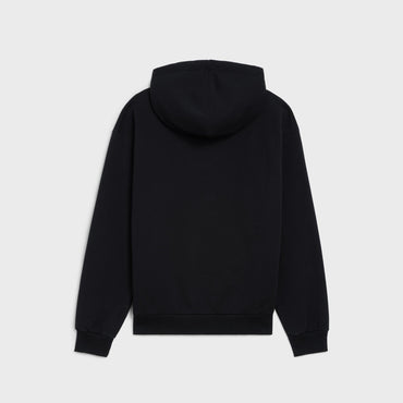 Loose Boy Doll Flock Hoodie - Black/White