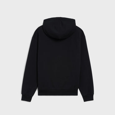 Loose Boy Doll Flock Hoodie - Black/White