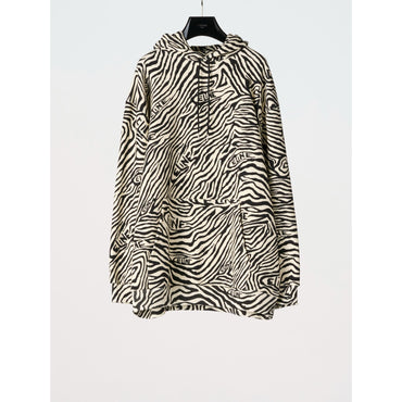 Loose Hoodie - Off White/Black