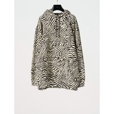 Loose Hoodie - Off White/Black