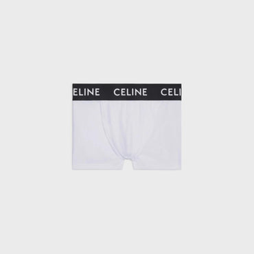 Boxer Celine Jersey Coton - White / Black