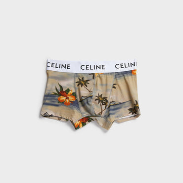 Boxer Celine Jersey Volcan Hawaien - Craie Multico