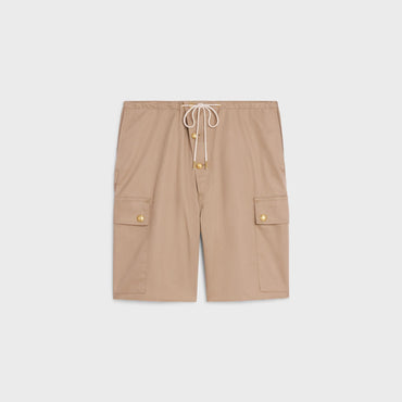 Short Cargo Coton Technique - Beige
