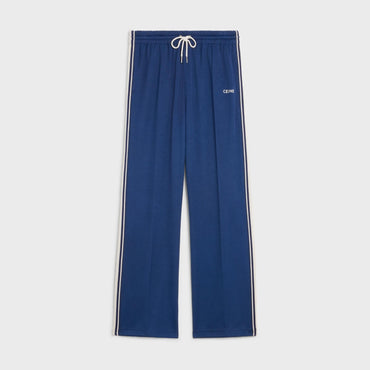 Pants Tracksuit Celine Double-Face Jersey Pantalon - Blue/White
