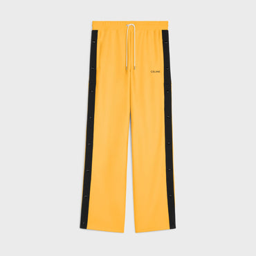 Celine Wide Leg Snap Joggers - Golden Yellow/Black