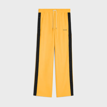 Celine Wide Leg Snap Joggers - Golden Yellow/Black