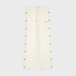 Men Celine Wide Leg Snap Joggers - Cream