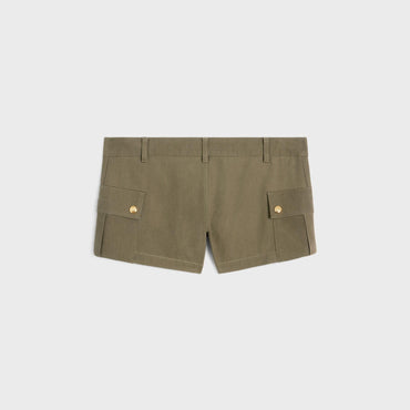 Mini Cargo Shorts - Khaki