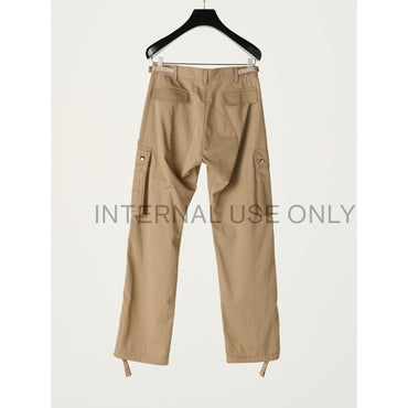 Pants Cargo Celine Cotton And Linen Gabardine Pantalon - Beige