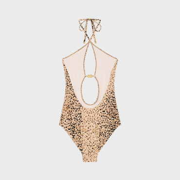Maillot 1 Piece Goutte - Leopard