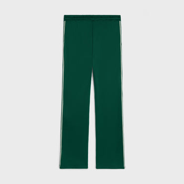 Pantalon Tracksuit Celine Double Jersey Vintage - Vert Bouteille / Off White