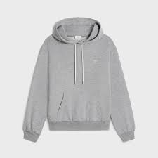 Triomphe Loose Hoodie - Grey/Off White