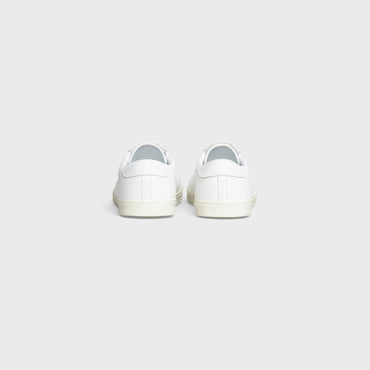 Celine Triomphe Sneakers - Low Lace Up Sneaker Perf Logo - White