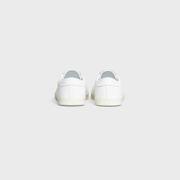Celine Triomphe Sneakers - Low Lace Up Sneaker Perf Logo - White