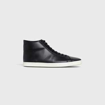 Mid Lace Up Sneaker With Perfo - Black