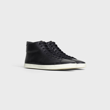 Mid Lace Up Sneaker With Perfo - Black