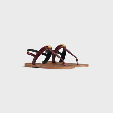 Flat Sandal 05 - Dark Burgundy