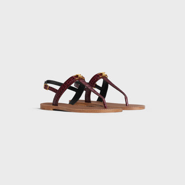 Flat Sandal 05 - Dark Burgundy