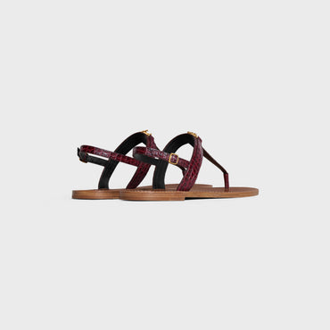 Flat Sandal 05 - Dark Burgundy