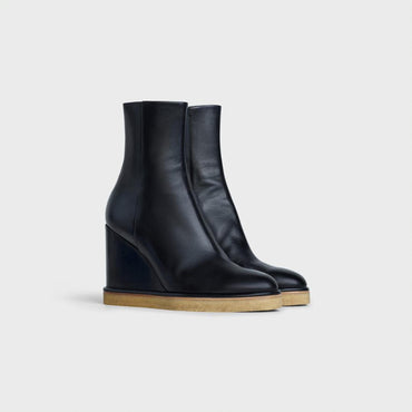 Wedge Ankle Boot 80 - Black