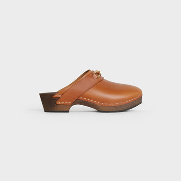 Les Bois Celine Clog 25 Vegetal Calfskin - Tan