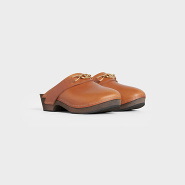 Les Bois Celine Clog 25 Vegetal Calfskin - Tan