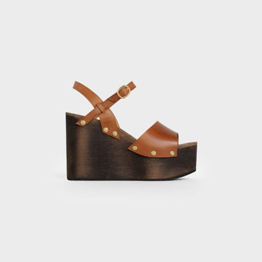 Les Bois Celine Sandal 55 Vegetal Calfskin - Tan
