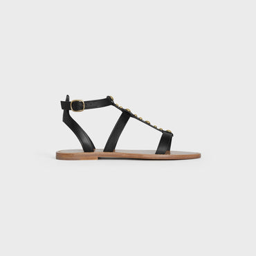 Taillat Flat Sandal 5 Vegetal Calfskin - Black