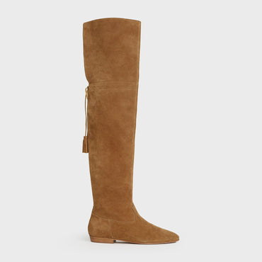 Over The Knee Flat Boot 05 - Havana