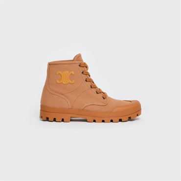 Patapans Lace Up Boot 20 Canvas - Tan