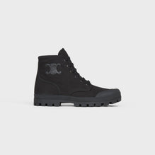 Patapans Lace Up Boot 20 Canvas - Black