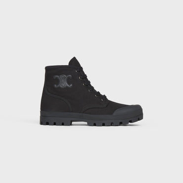 Patapans Lace Up Boot 20 Canvas - Black