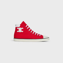 Mid Lace Up Sneaker W/Triomphe - Bright Red