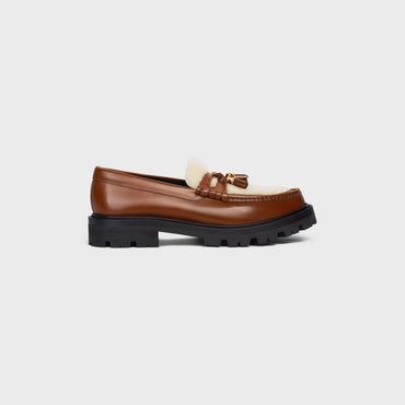 Chunky Loafer W/Embellished T - Tan/Natural