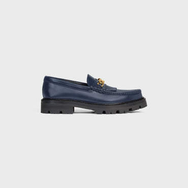Margaret Chunky Loafer W/Triomphe 35 Polished Bull - Navy