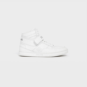 Trainer Ct-03 High Sneaker W/ Scratch Calfskin - Optic White