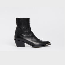 Zipped Boot W/Metal Toe 50 - Black