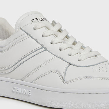 Trainer Low Wave Lace-Up Sneaker Calfskin - Optic White