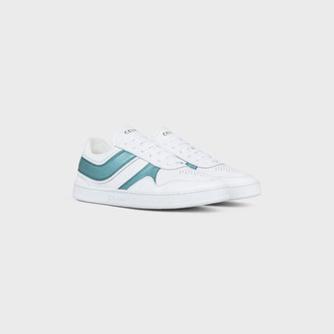 Low Wave Lace-Up Sneaker - Optic White/Light Blue