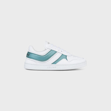 Low Wave Lace-Up Sneaker - Optic White/Light Blue
