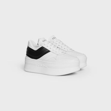 Block Sneakers Wedge Sneaker 50 Calfskin - Optic White/Black/Optic White