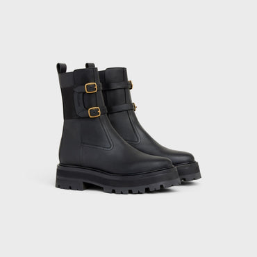 Buckled Medium Boot 45 - Black