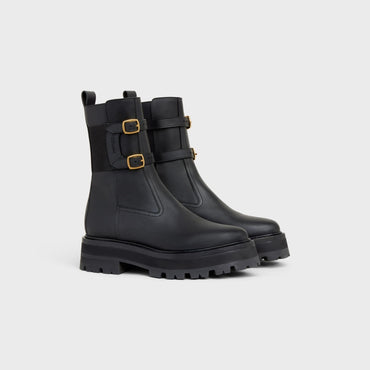 Buckled Medium Boot 45 - Black