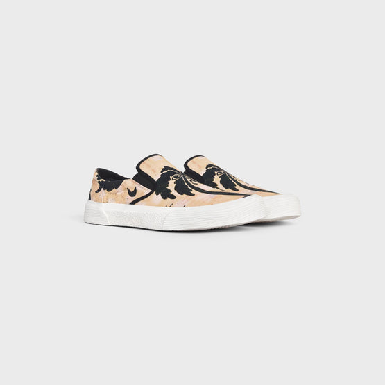 Men Flat Slip On 05 - Beige/Black