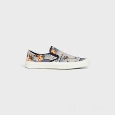 Celine Elliot Flat Slip on 05 Sneakers - Blue/Beige/Green