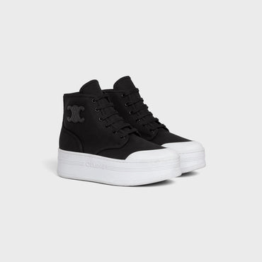 Wedge Lace-Up Boot W/Triomphe - Black