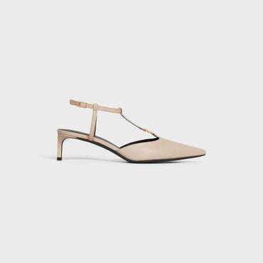 Triomphe T-Bar Strap Pump 50 - Light Beige